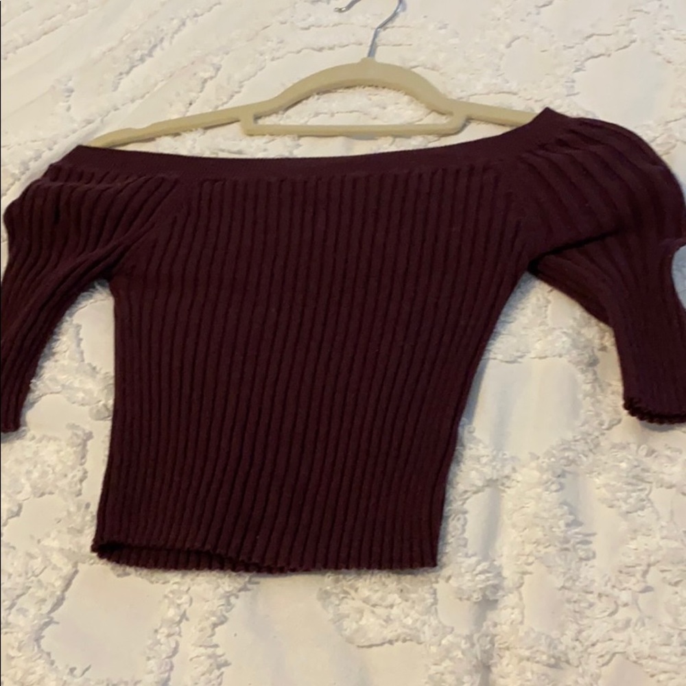 Kendall and Kylie off the shoulder crop top